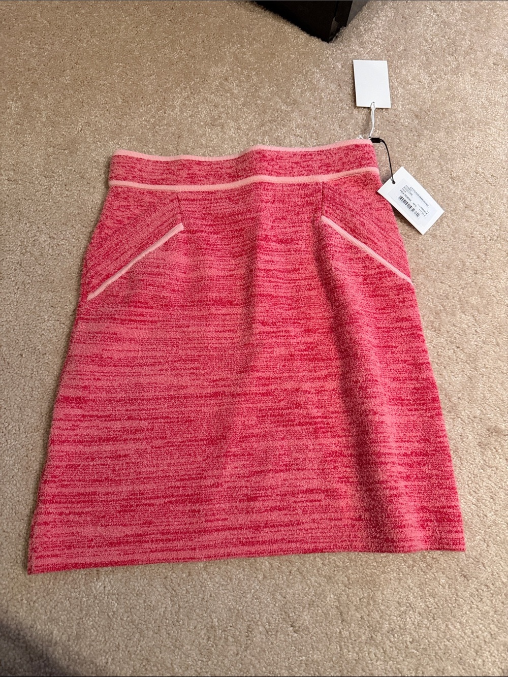 Claudie Pierlot Women's Pink Knit A-Line Skirt T1